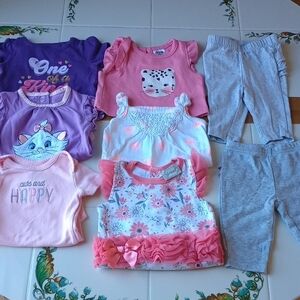 Cute Pink 💗 Girly Baby Girl Clothing Lot of 8